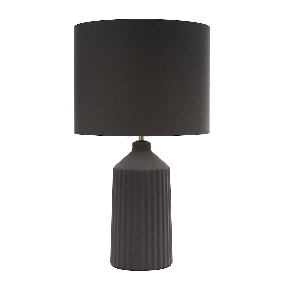 Dar Chloris Large Table Lamp Grey With Shade