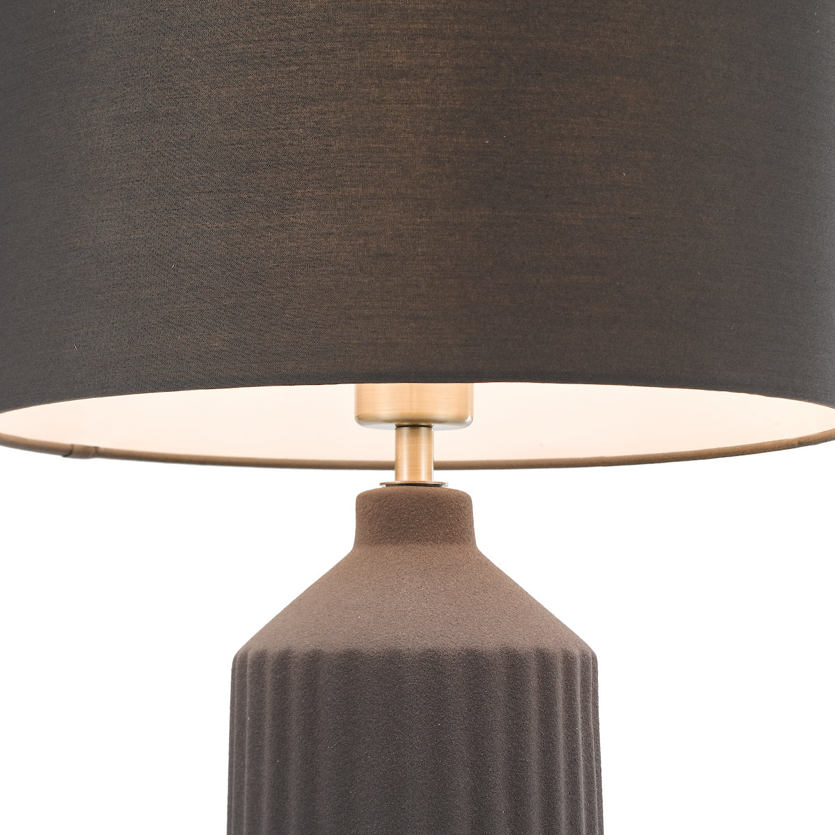 Dar Chloris Large Table Lamp Grey With Shade