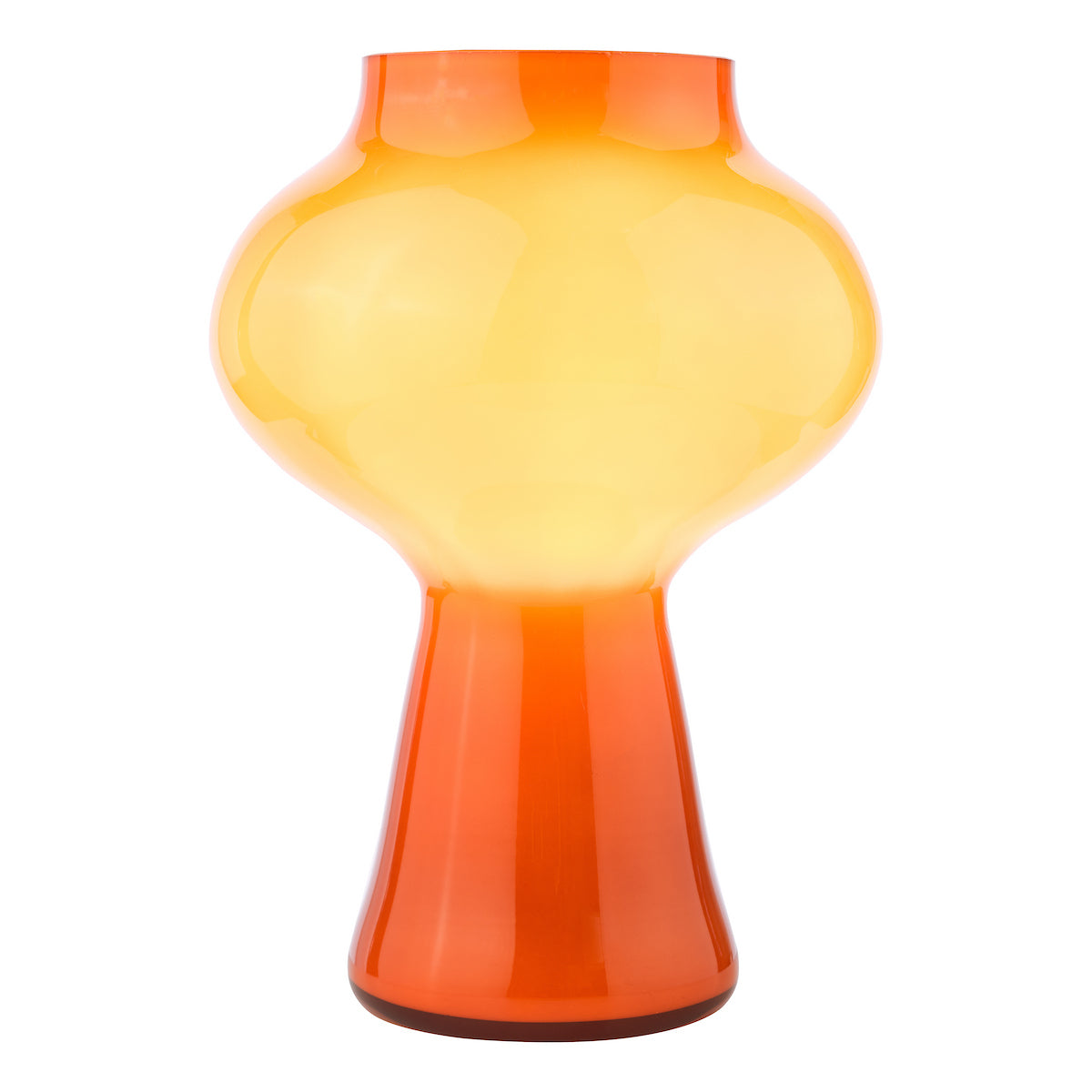 Dar Chrissy Table Lamp Orange Art Glass