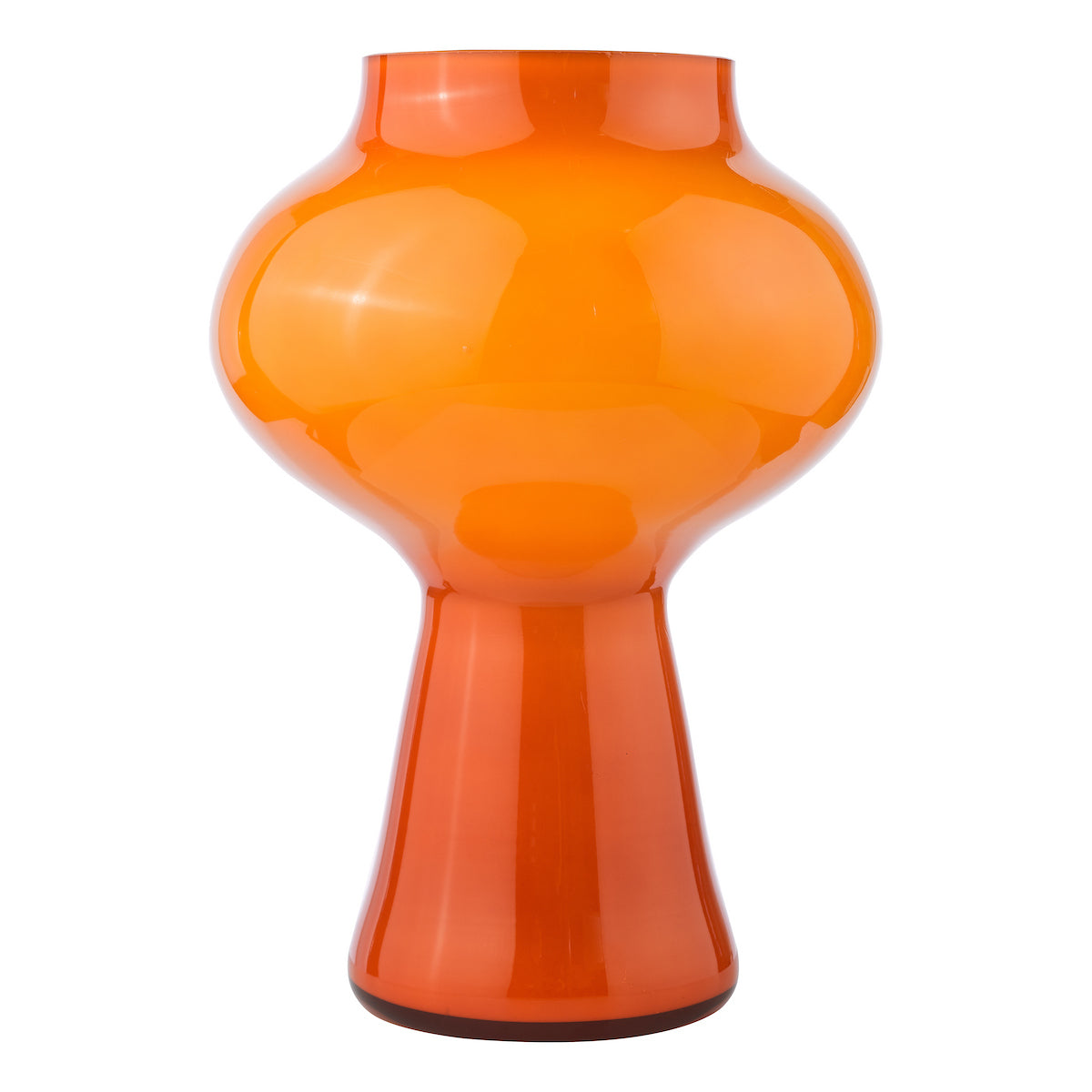 Dar Chrissy Table Lamp Orange Art Glass