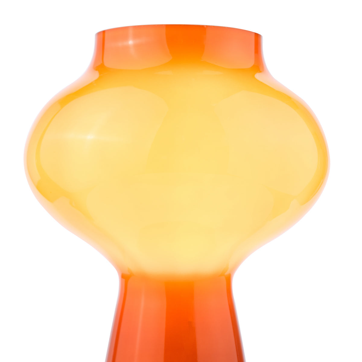 Dar Chrissy Table Lamp Orange Art Glass