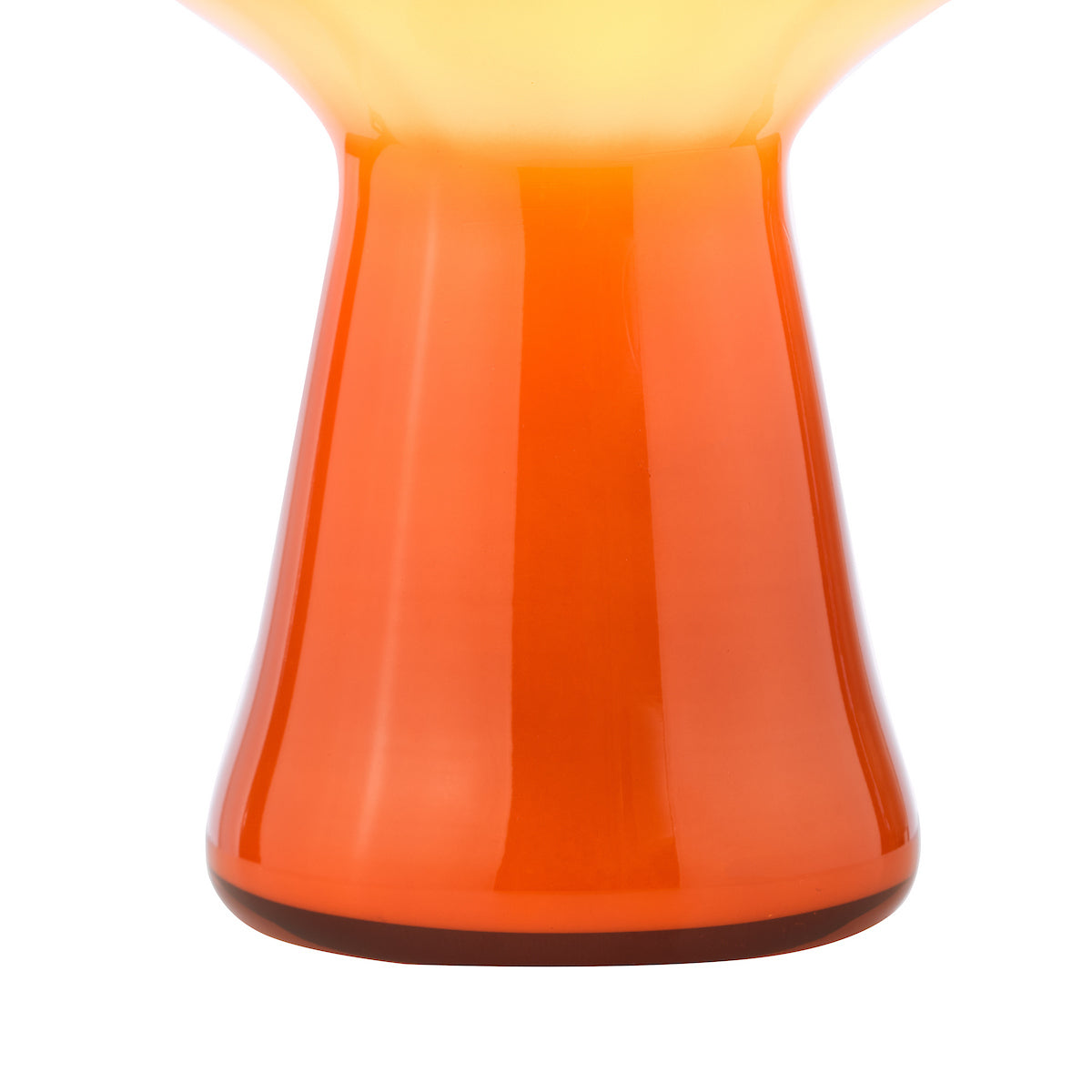 Dar Chrissy Table Lamp Orange Art Glass