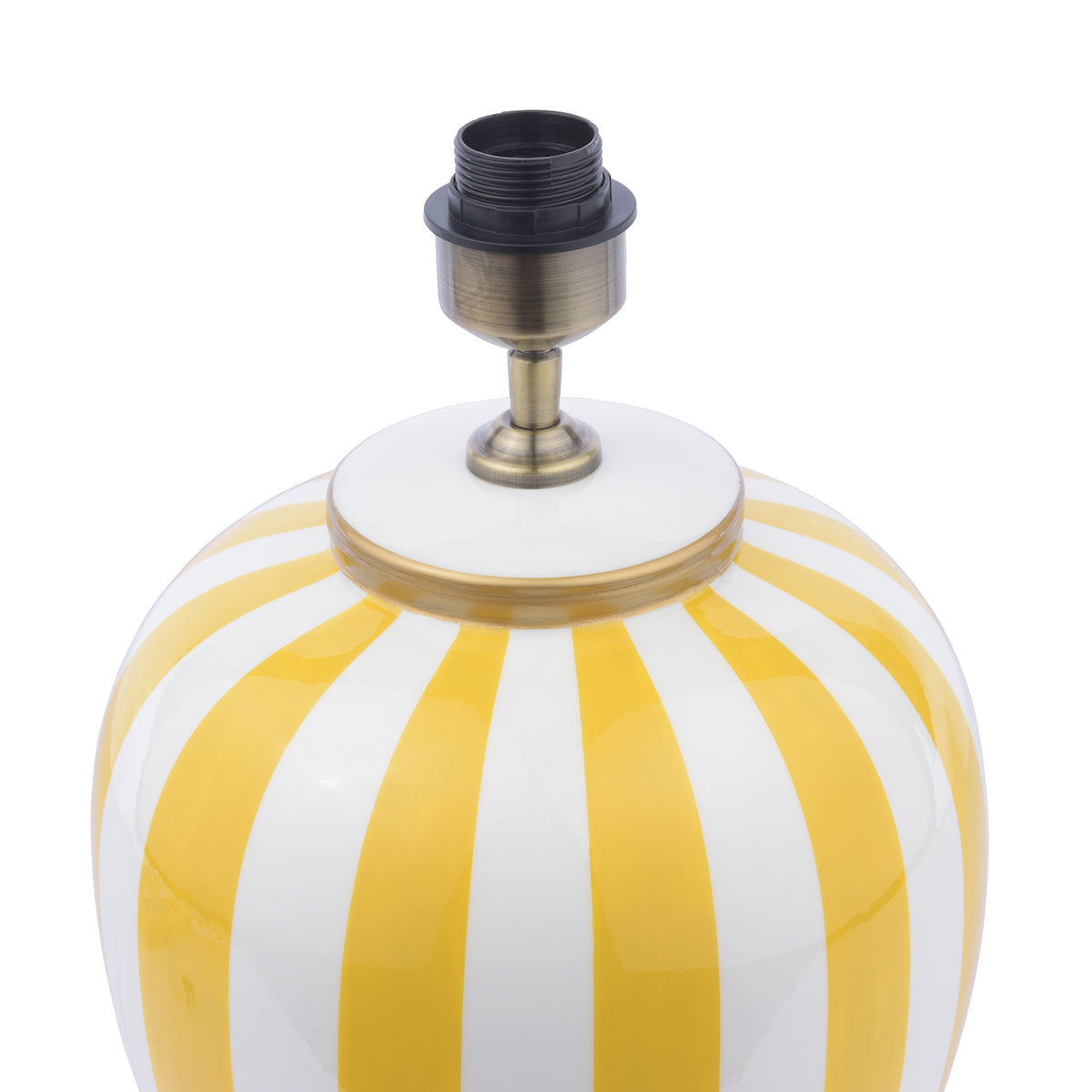 Dar Circus Table Lamp Yellow and White With Shade