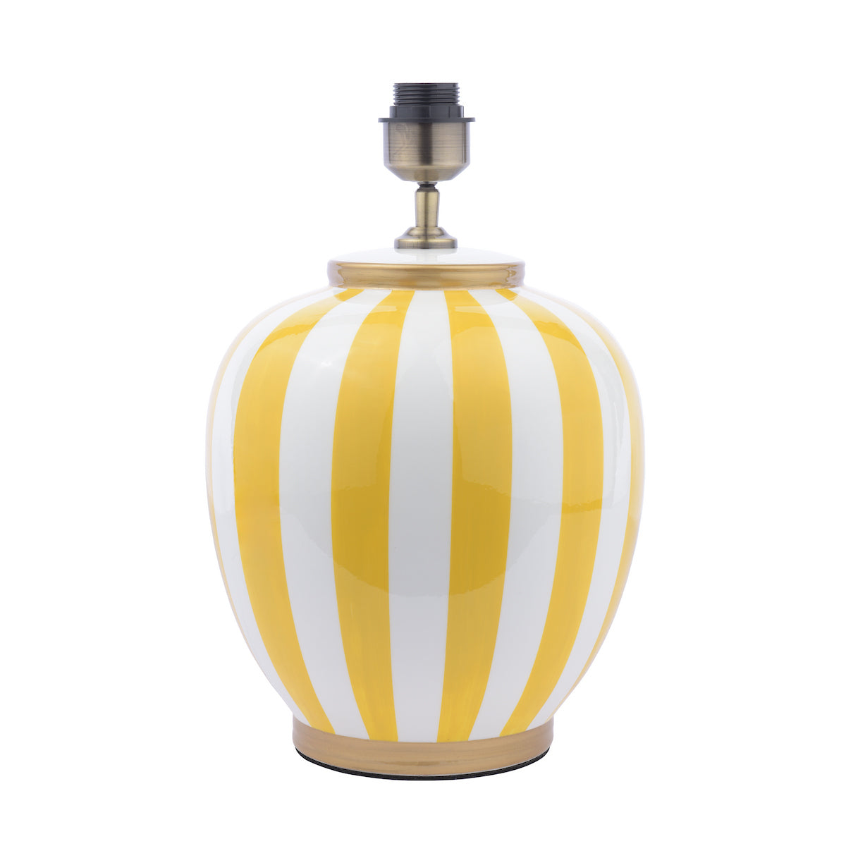 Dar Circus Table Lamp Yellow and White With Shade