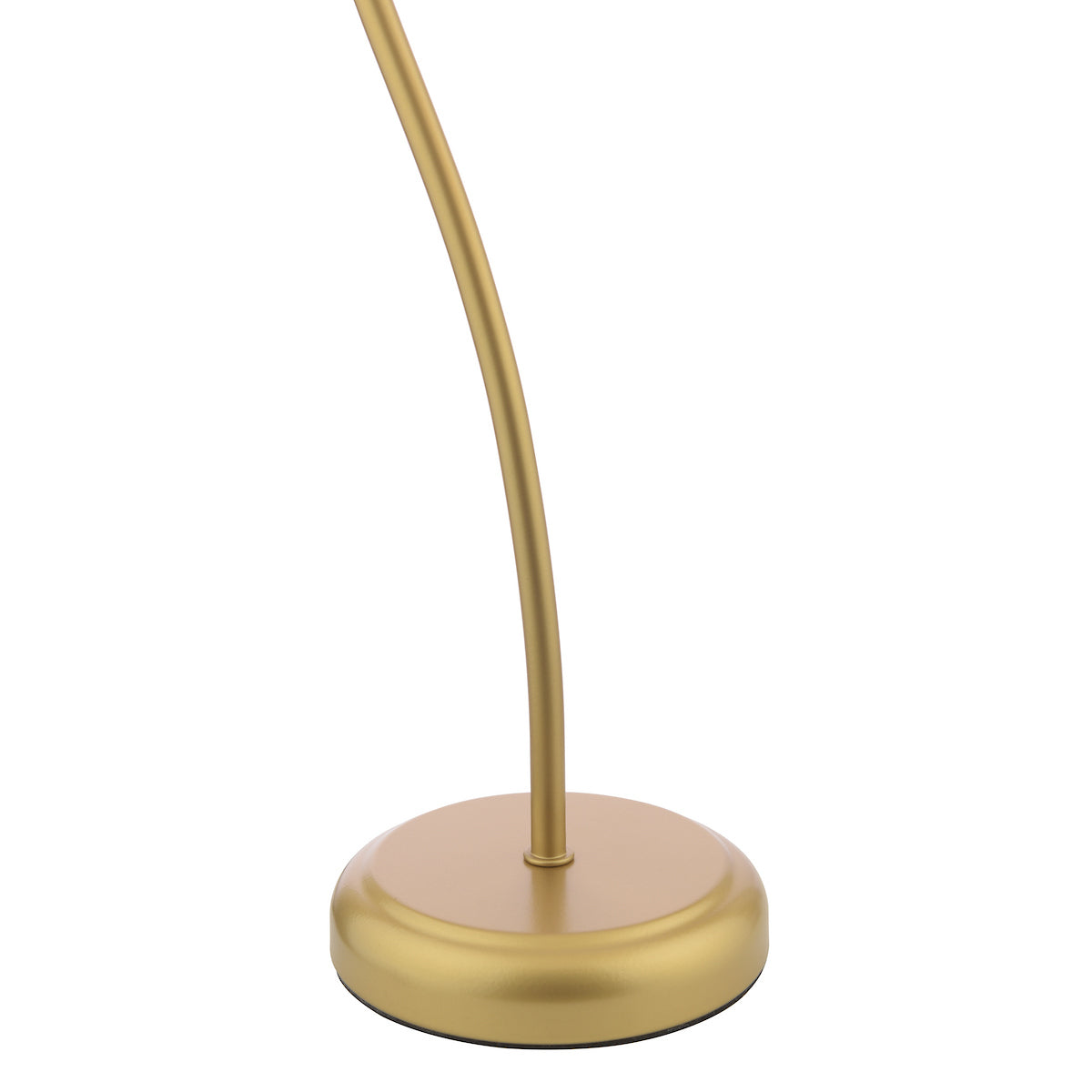 Dar Cognac Table Lamp Satin Gold and Champagne Ribbed Glass