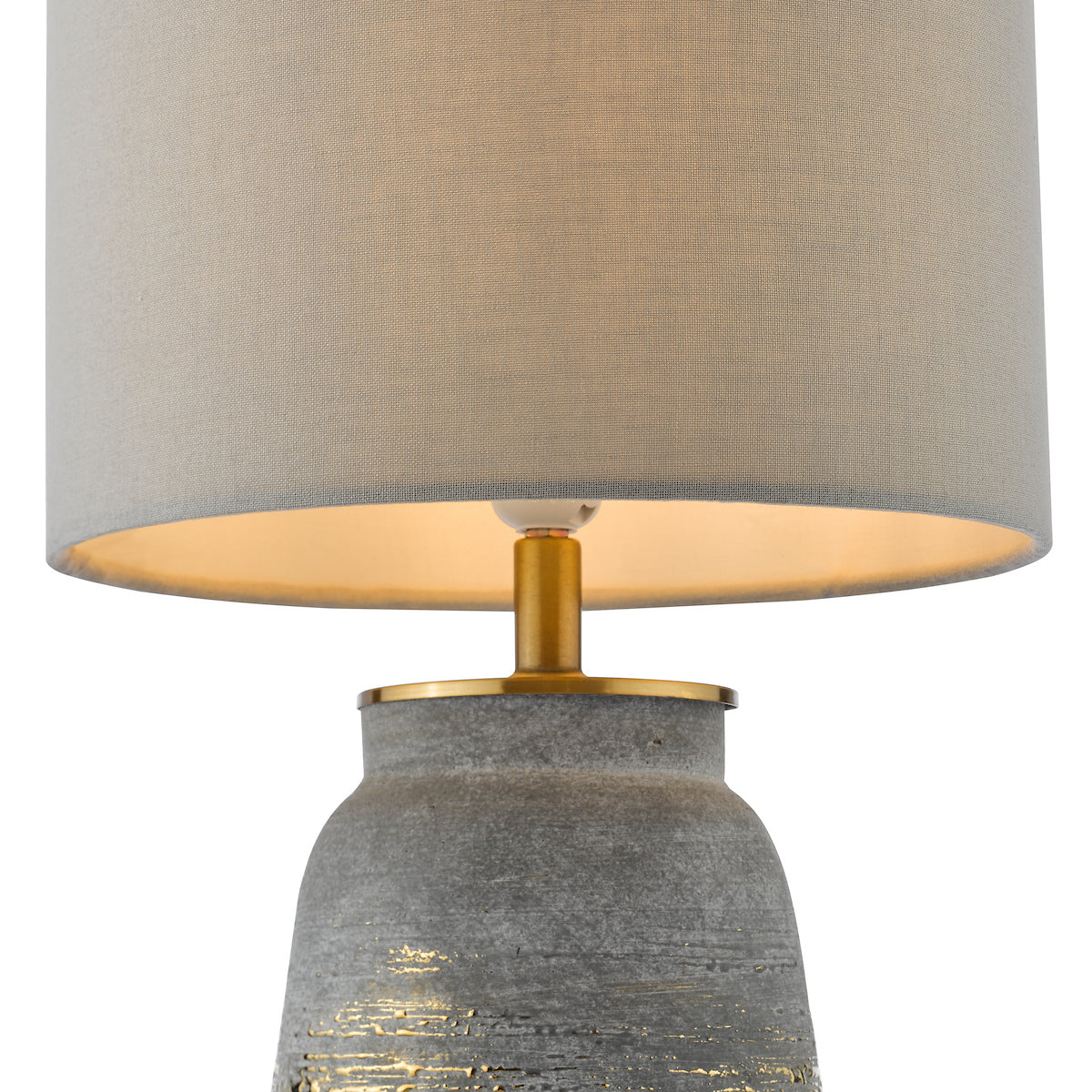 Dar Creon Ceramic Table Lamp Grey Base Only