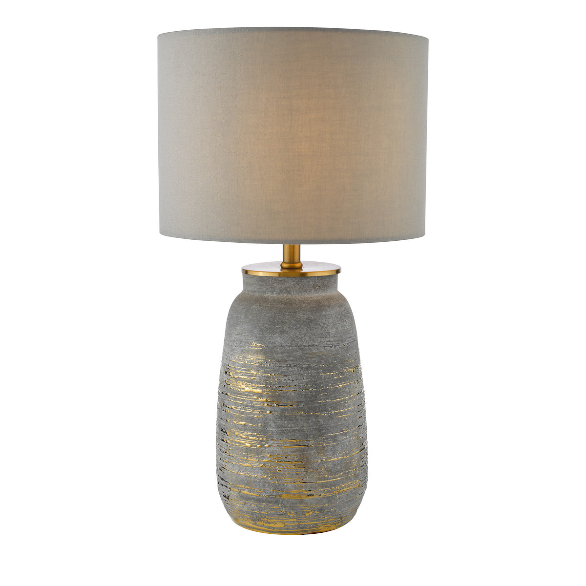 Dar Creon Ceramic Table Lamp Grey Base Only
