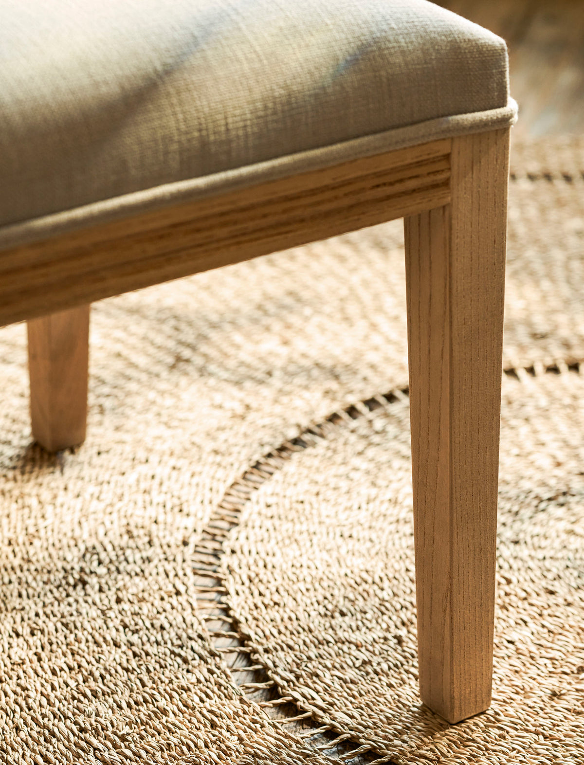 Garden Trading Cresswell Dining Chair Oak Wood, Natural, Set of 2