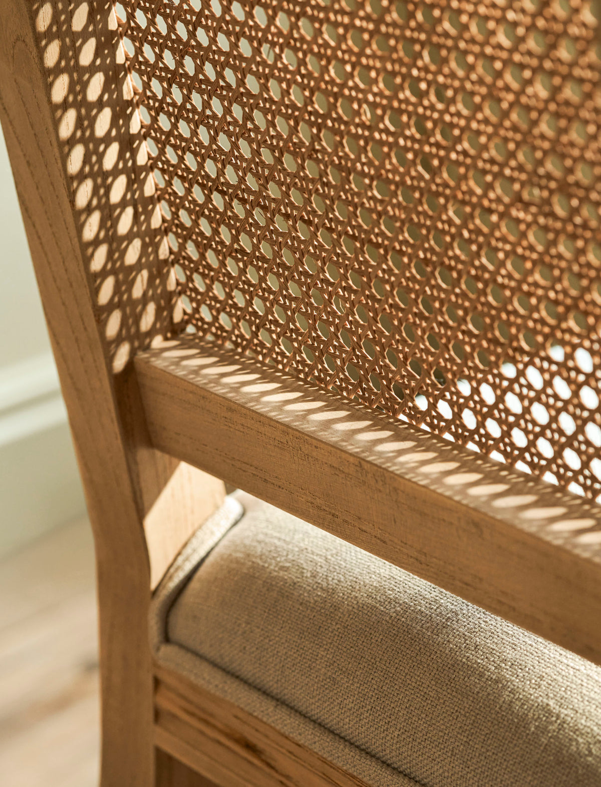 Garden Trading Cresswell Dining Chair Oak Wood, Natural, Set of 2