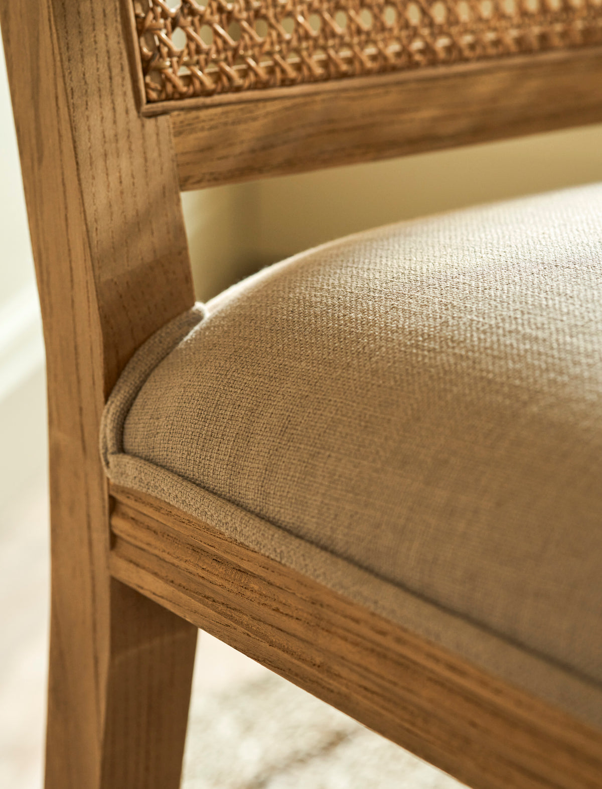 Garden Trading Cresswell Dining Chair Oak Wood, Natural, Set of 2