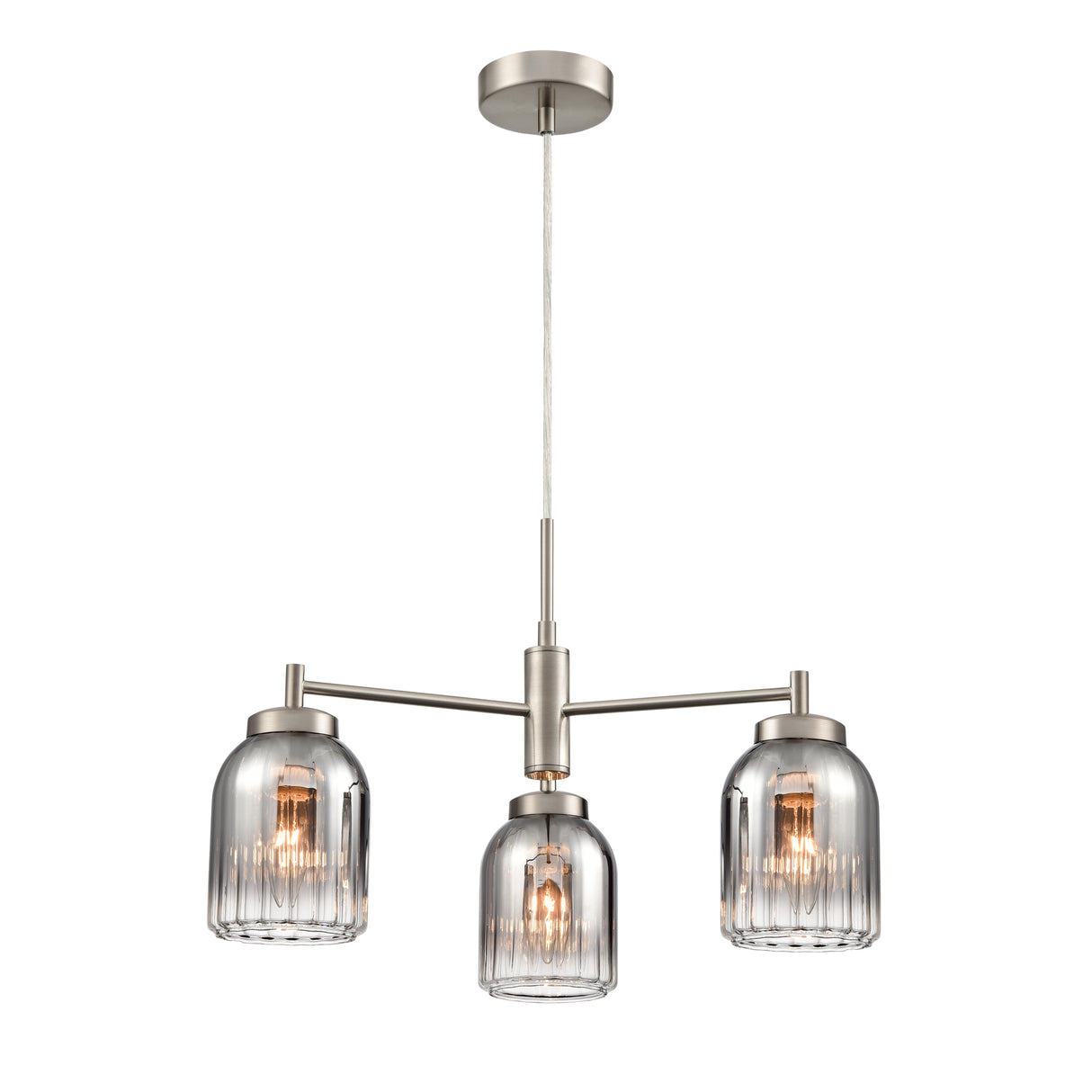 Franklite Caligo 3lt Fitting in Satin Nickel