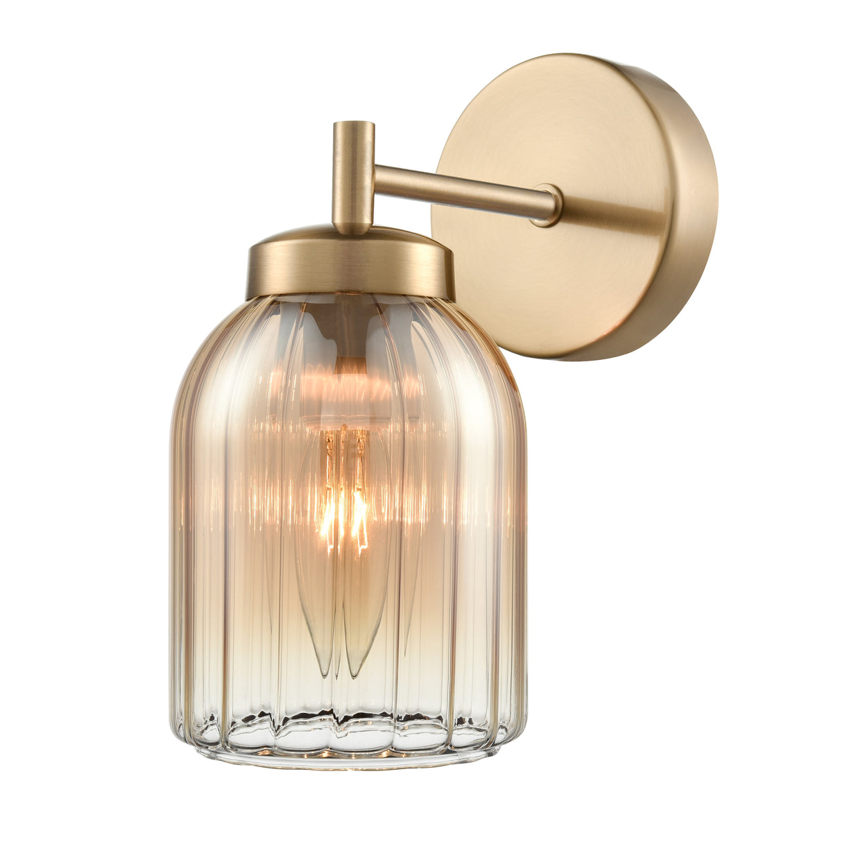 Franklite Caligo wall light in aged brass