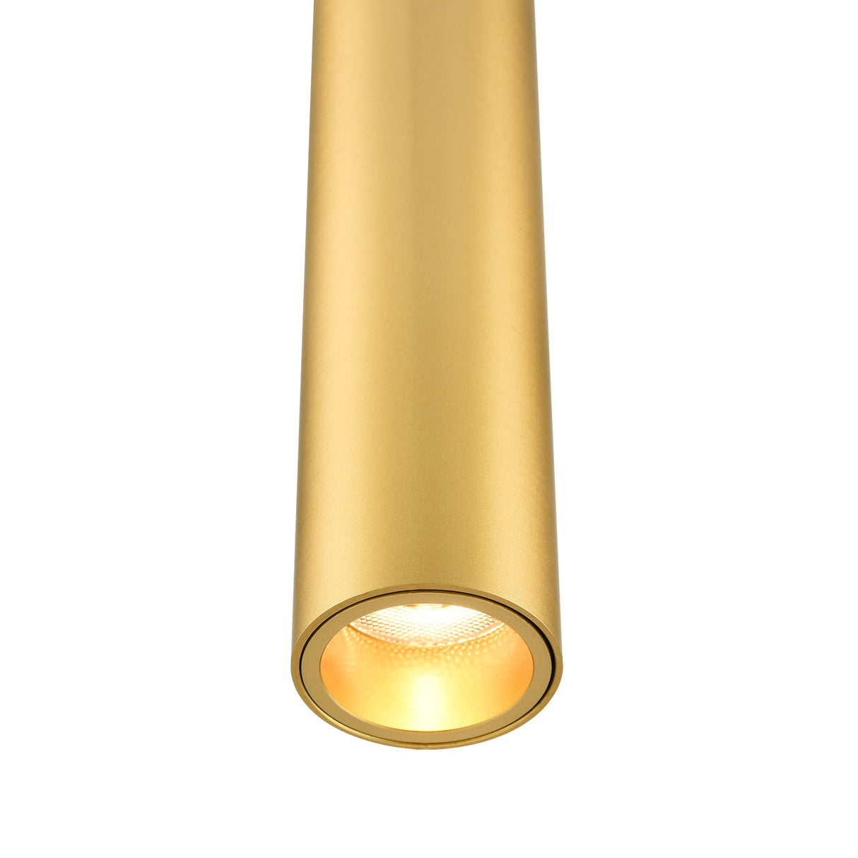 Franklite Chime Slimeline LED Pendant brushed brass