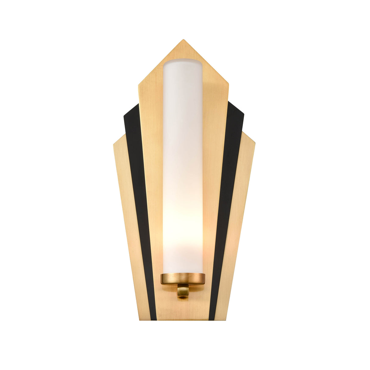 Franklite Chrysler Art Deco Bathroom wall light Gold/Black