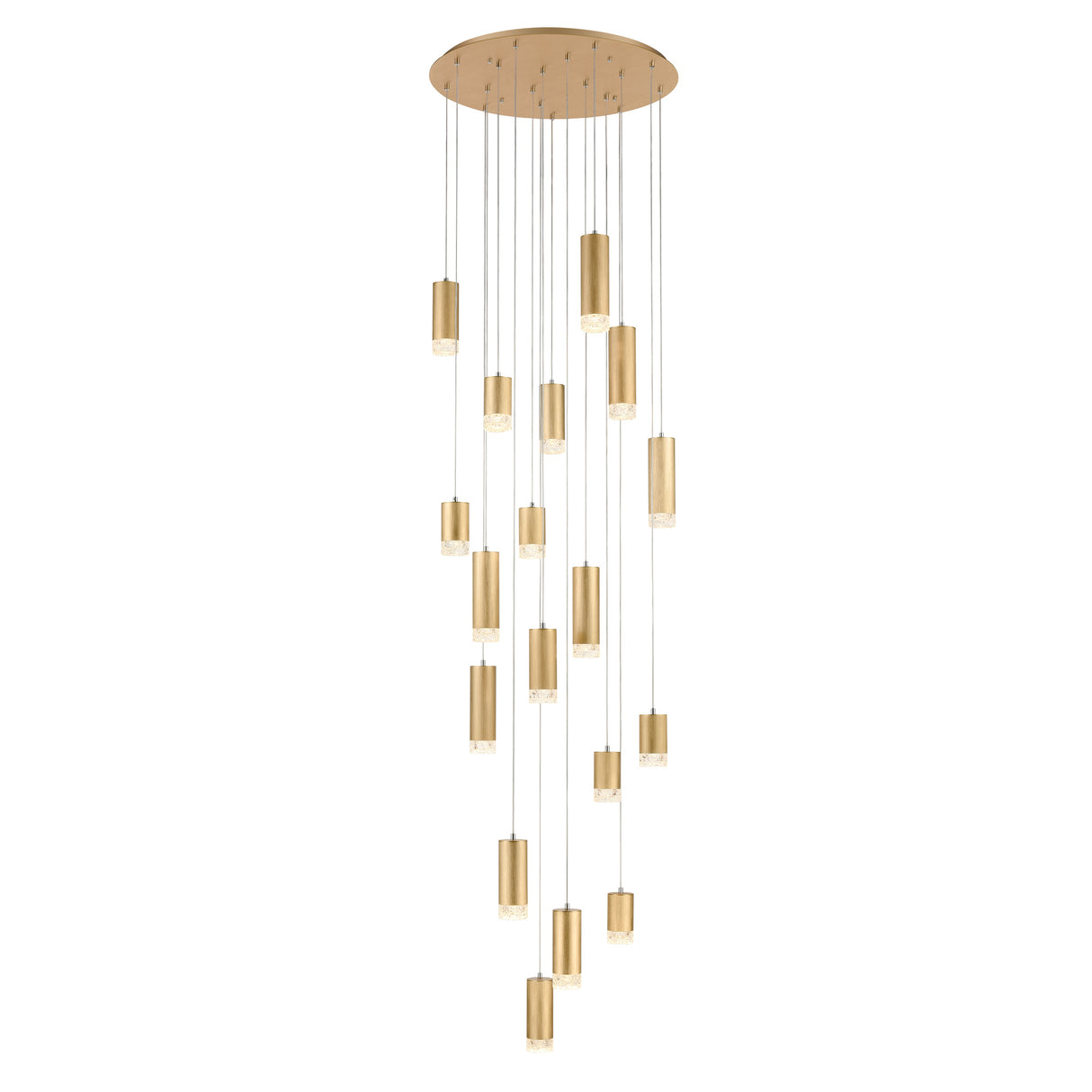 Franklite Cordelia 18 Light Cascade Gold