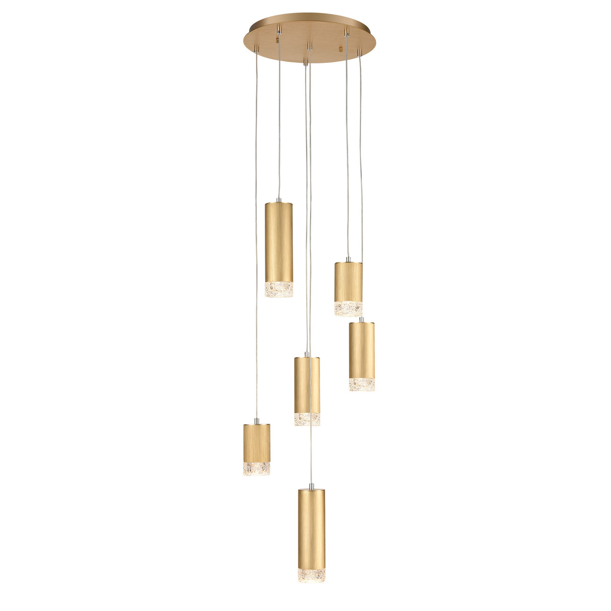 Franklite Cordelia 6 Light Cascade Gold