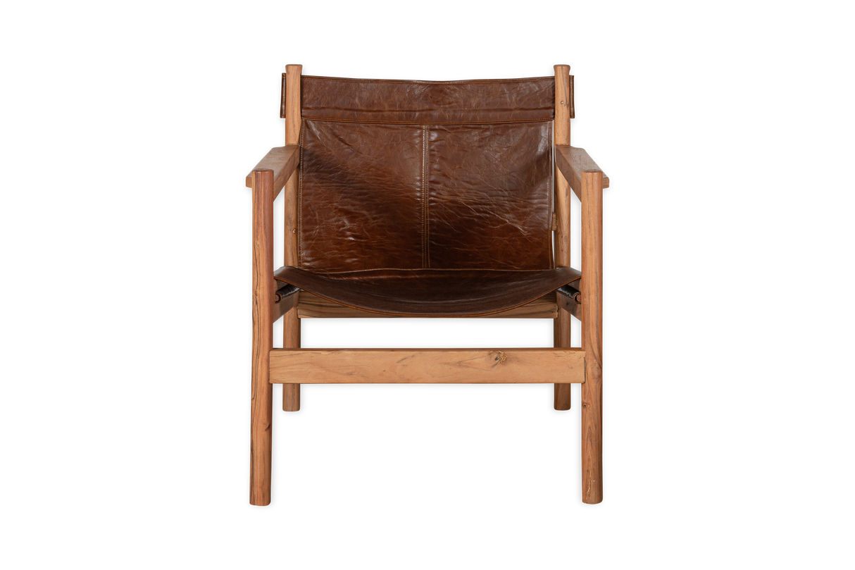 Nkuku Dalibar Leather Lounger Tan