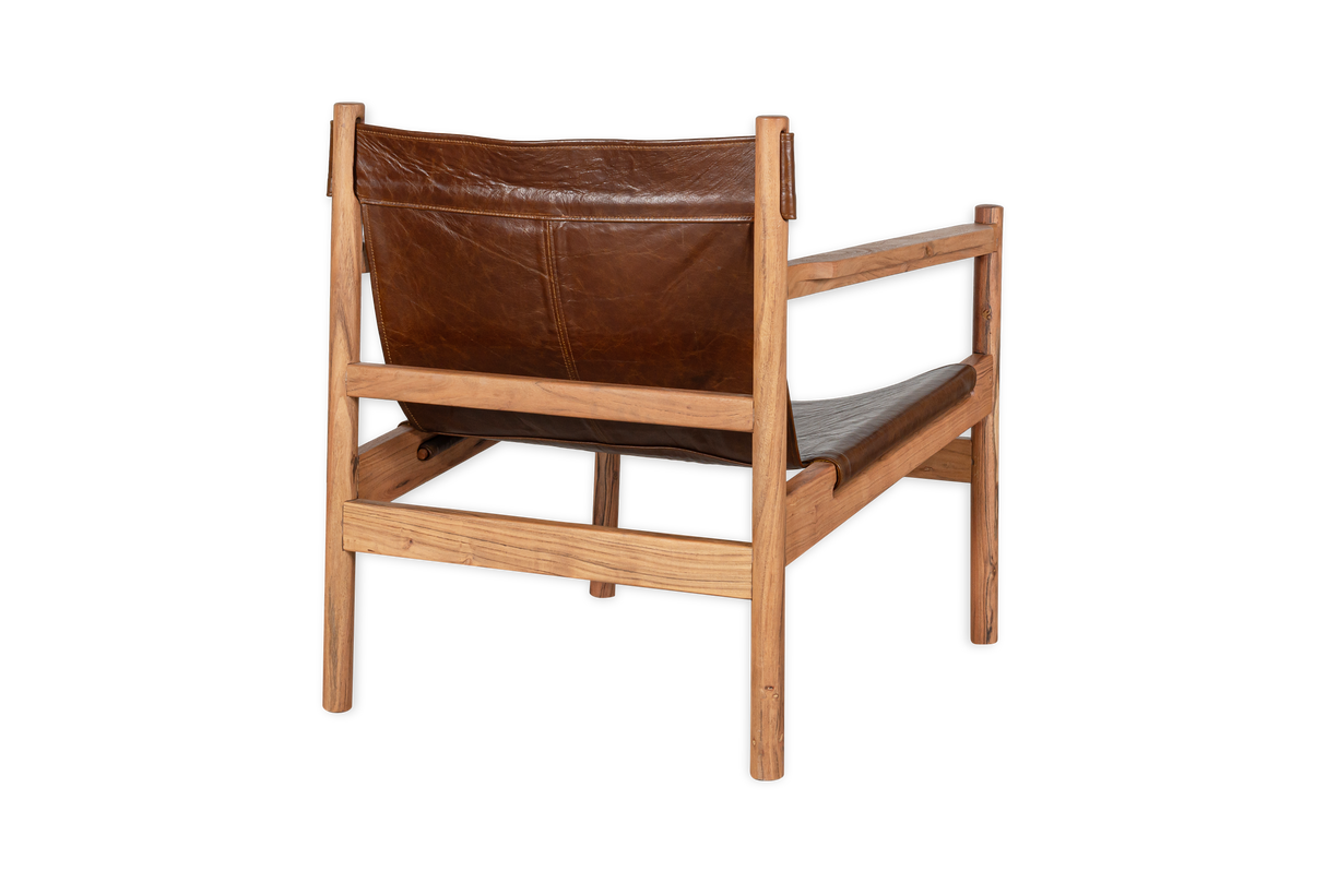 Nkuku Dalibar Leather Lounger Tan