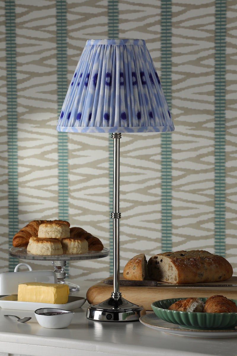 Dar Dahl LED Rechargeable Table Lamp Polished Nickel Base Only