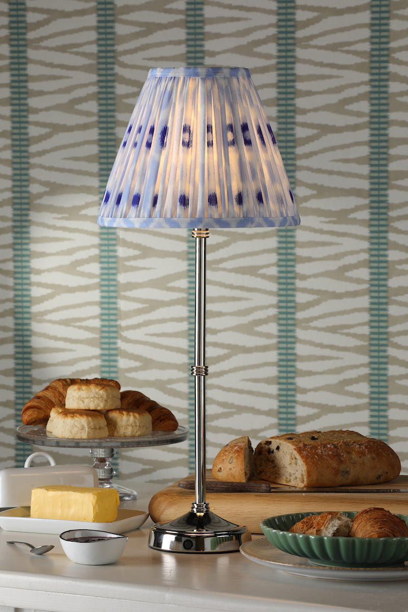 Dar Dahl LED Rechargeable Table Lamp Polished Nickel Base Only