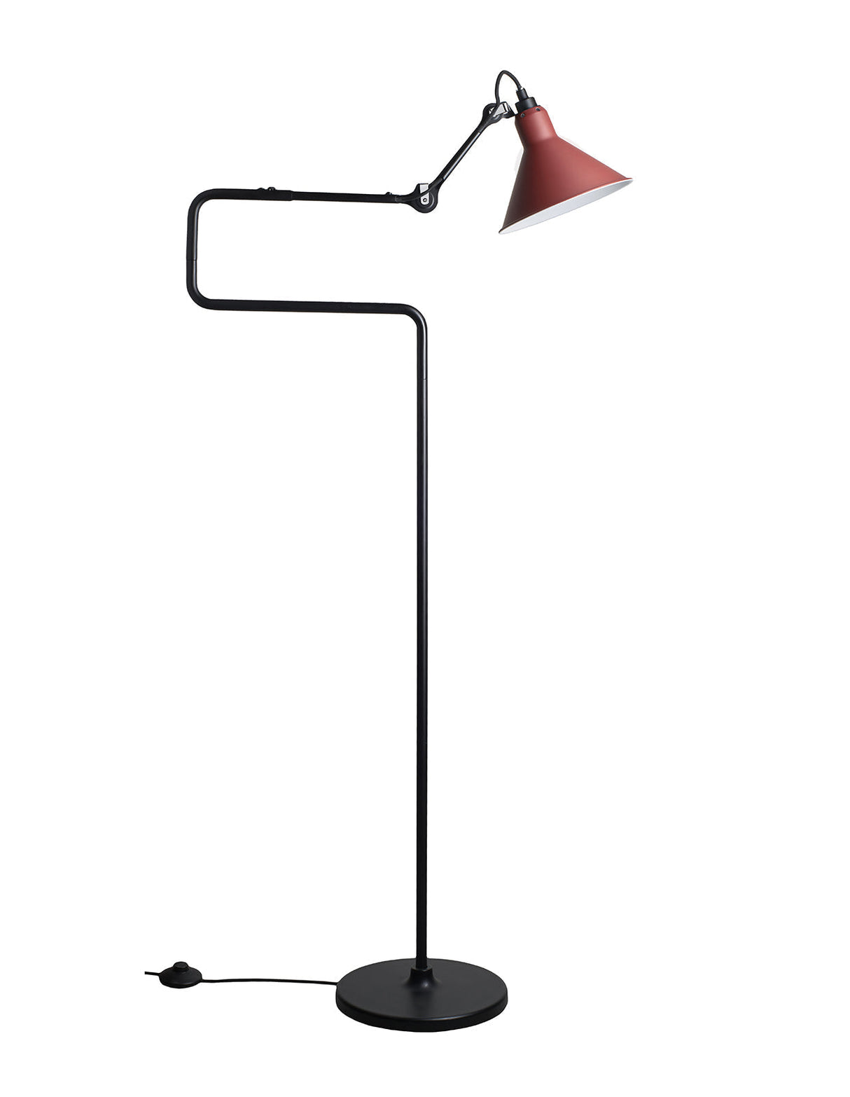 DCW Editions LAMPE GRAS N°411 Red Floor Lamp Conic Shade – from Amos Lighting + Home