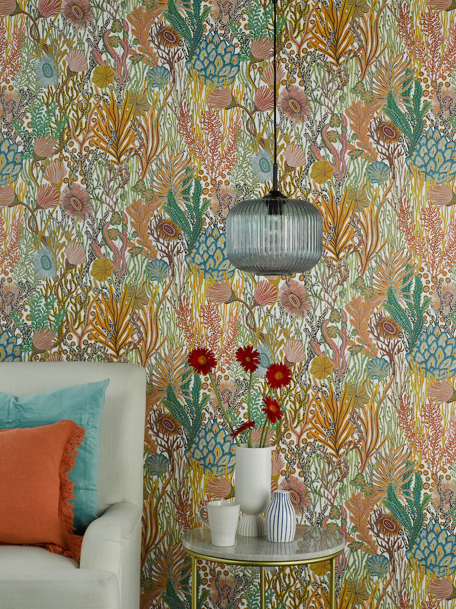 Dar Demarius Pendant Matt Black and Blue Ribbed Glass