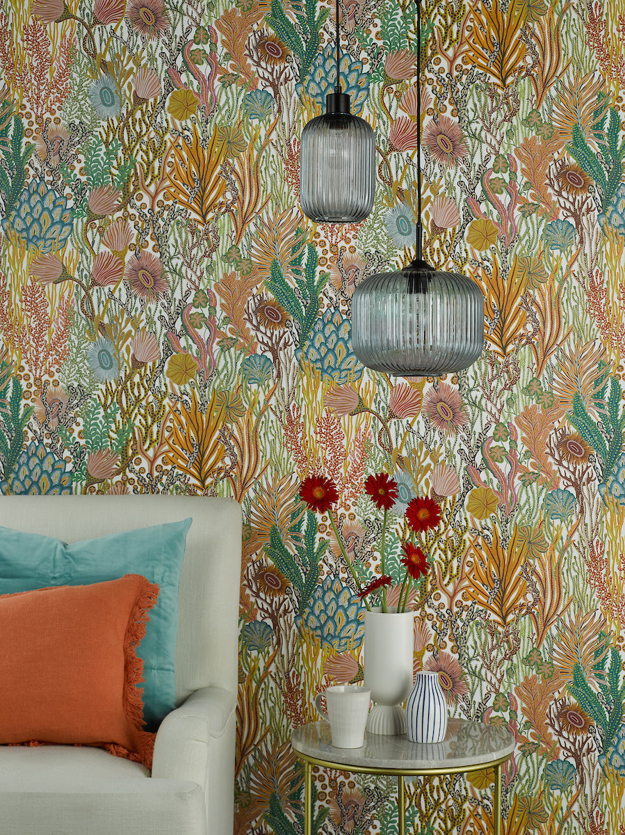 Dar Demarius Pendant Matt Black and Blue Ribbed Glass