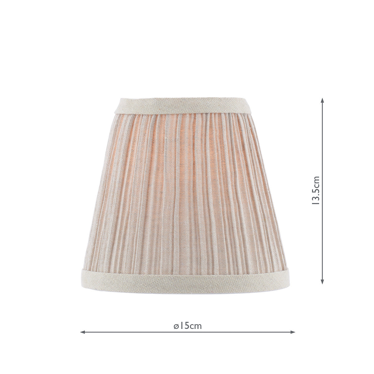 Dar Didina Natural Linen Tapered Drum Shade 15cm