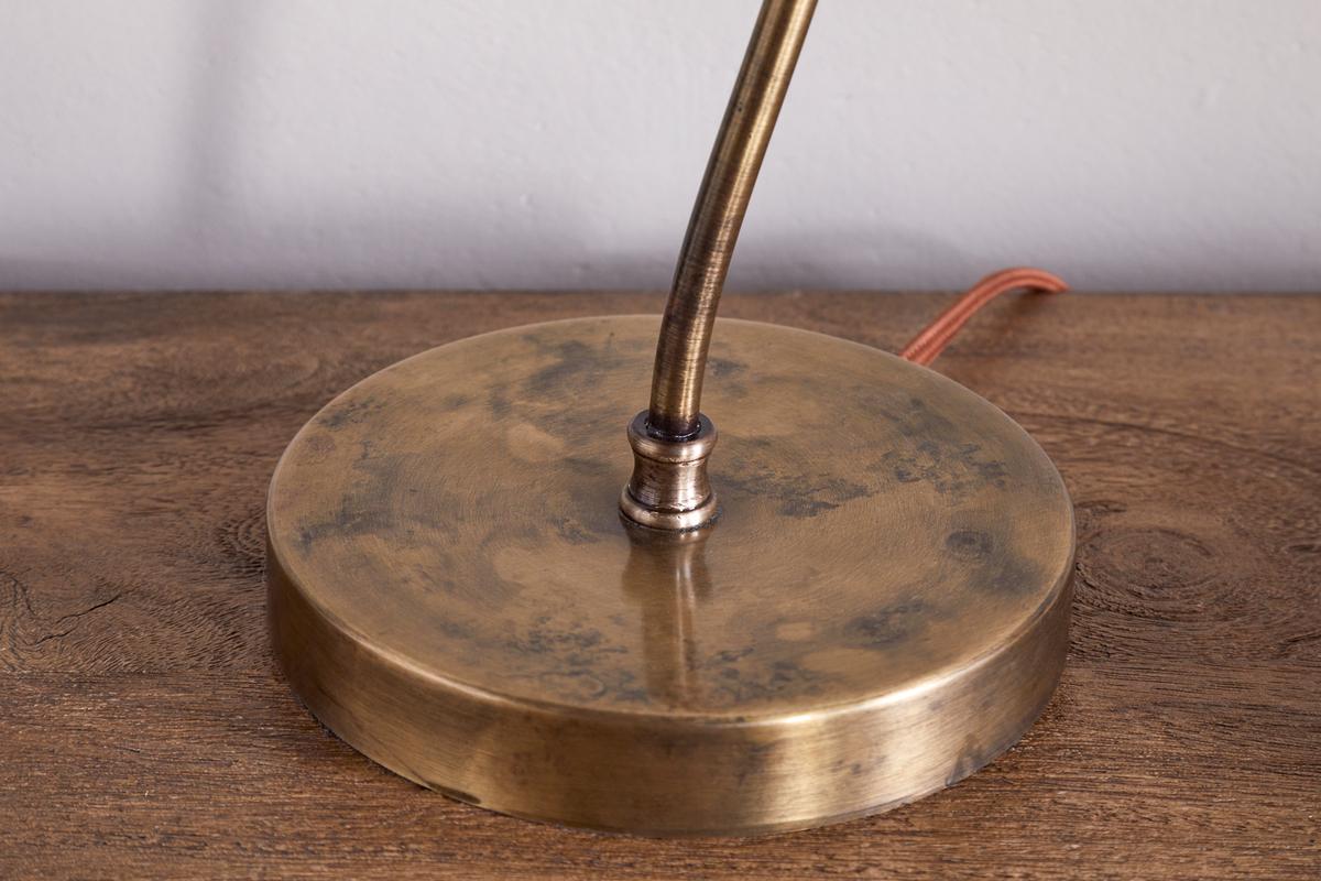 Nkuku Damba Desk Lamp Antique Brass