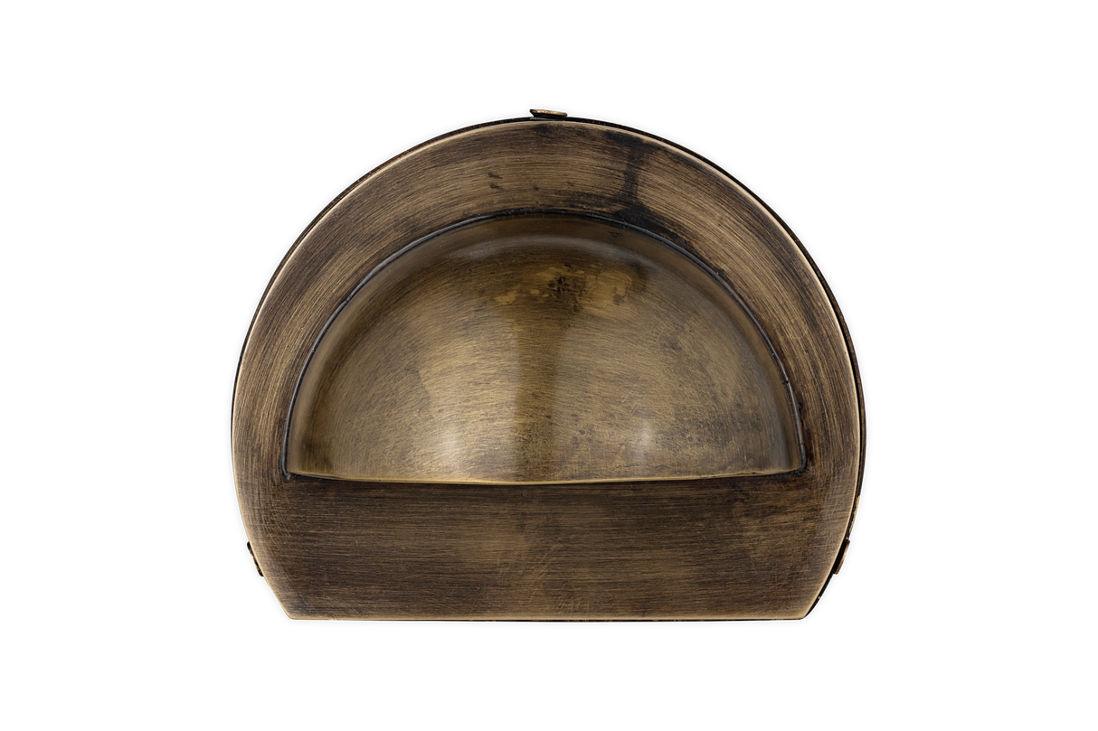 Nkuku Datu Outdoor Wall Lamp Antique Brass