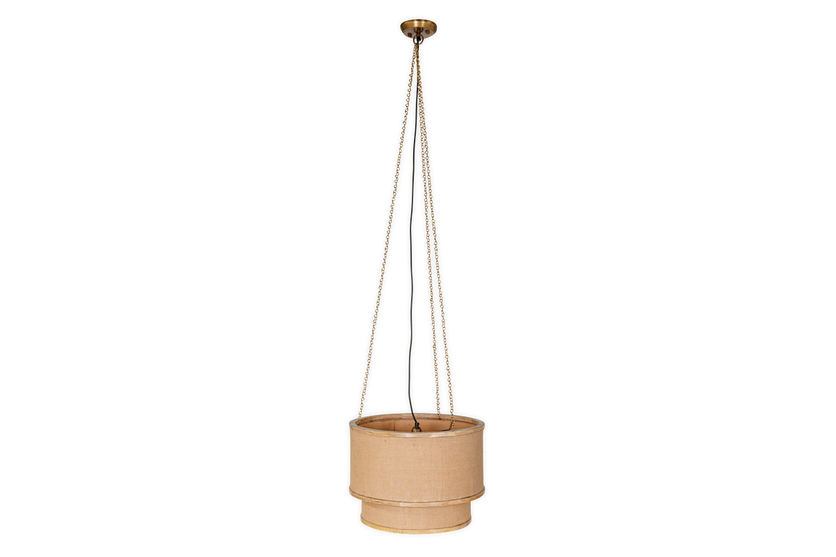 Nkuku Darat Mango Wood & Jute Pendant
