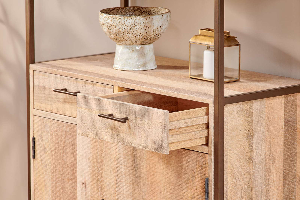 Nkuku Dasai Mango Wood Storage Unit Natural
