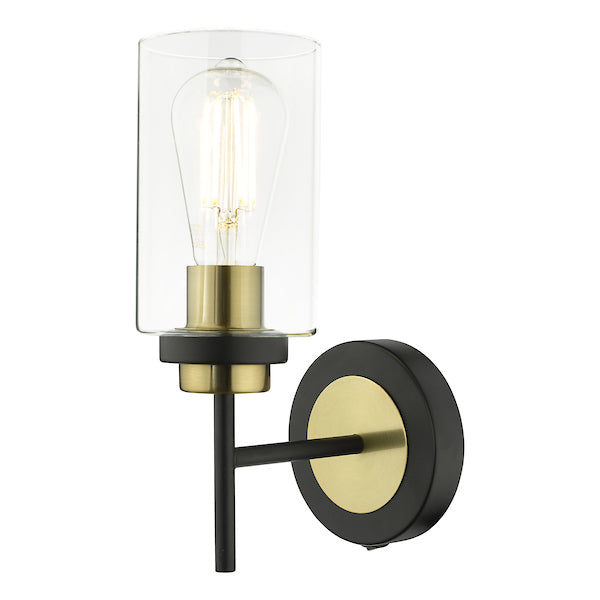 Dar Abel Wall Light Black & Gold – from Amos Lighting + Home