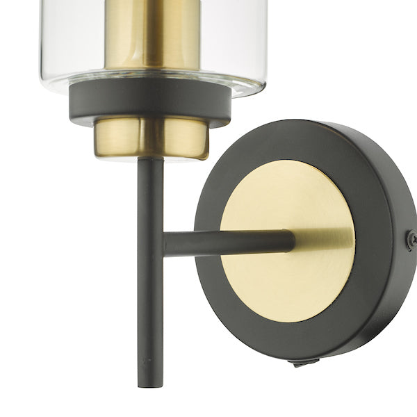 Dar Abel Wall Light Black & Gold – from Amos Lighting + Home
