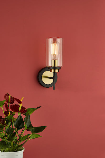Dar Abel Wall Light Black & Gold – from Amos Lighting + Home