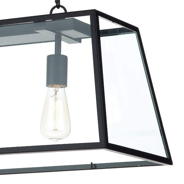 Dar Academy 3 Light Bar Pendant Black – from Amos Lighting + Home