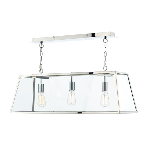Dar Academy 3 Light Bar Pendant Stainless Steel – from Amos Lighting + Home