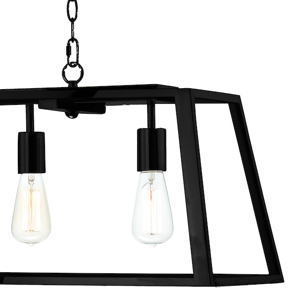 Dar Academy 5 Light Bar Pendant Black – from Amos Lighting + Home