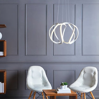Dar Alonsa Led Pendant White Small – from Amos Lighting + Home