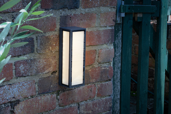 Dar Arham LED Outdoor Wall Light Matt Grey – from Amos Lighting + Home