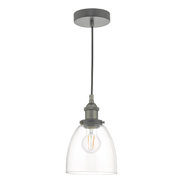 Dar Arvin Pendant Antique Chrome – from Amos Lighting + Home