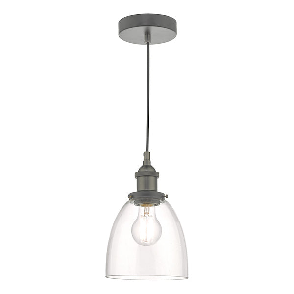 Dar Arvin Pendant Antique Chrome – from Amos Lighting + Home