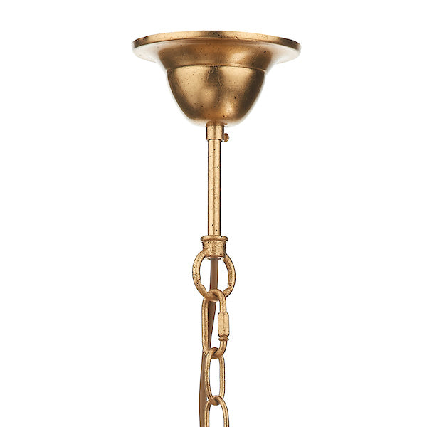 Dar Atticus 5 Light Pendant Chandelier Gold – from Amos Lighting + Home