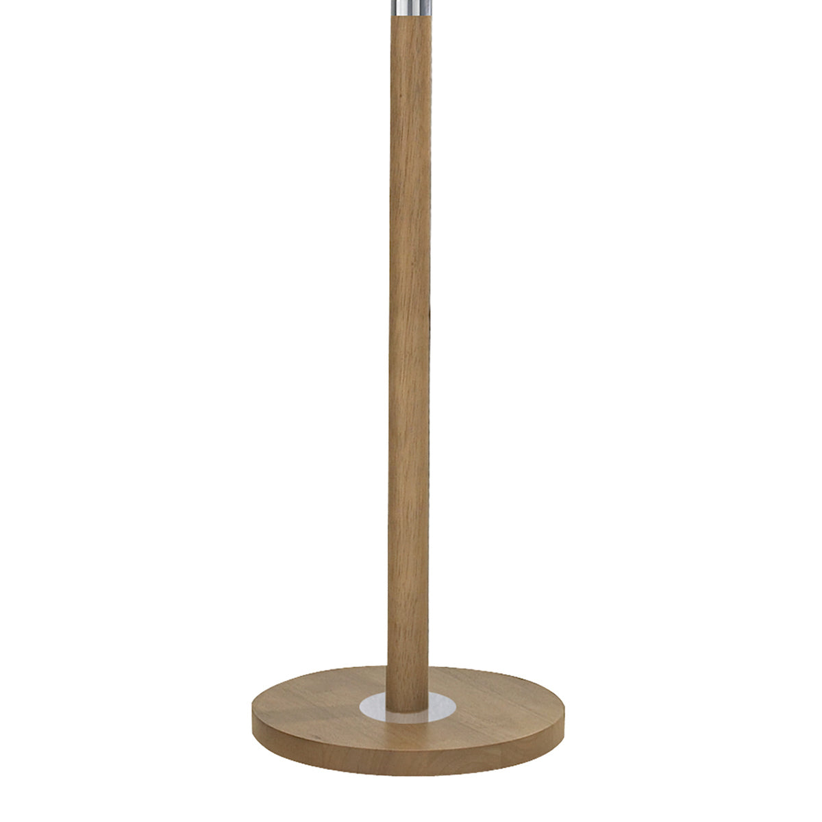 Dar Avenue Floor Lamp Light Wood Polished Chrome With Shade – from Amos Lighting + Home