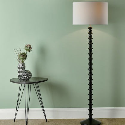 Dar Azana Floor Lamp Base Only Black Ash Finish – from Amos Lighting + Home