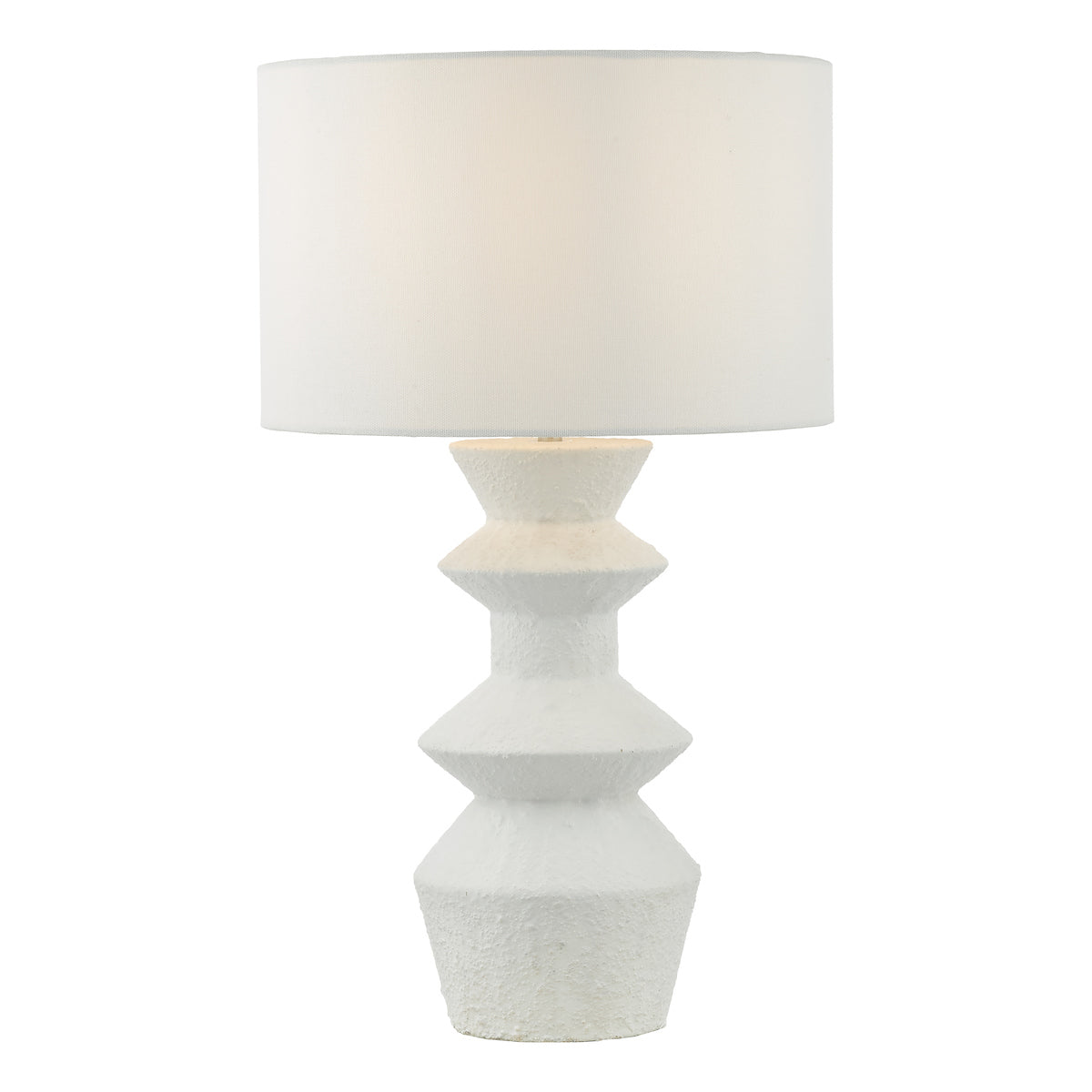 Dar Bidelia Table Lamp Matt White With Shade – from Amos Lighting + Home
