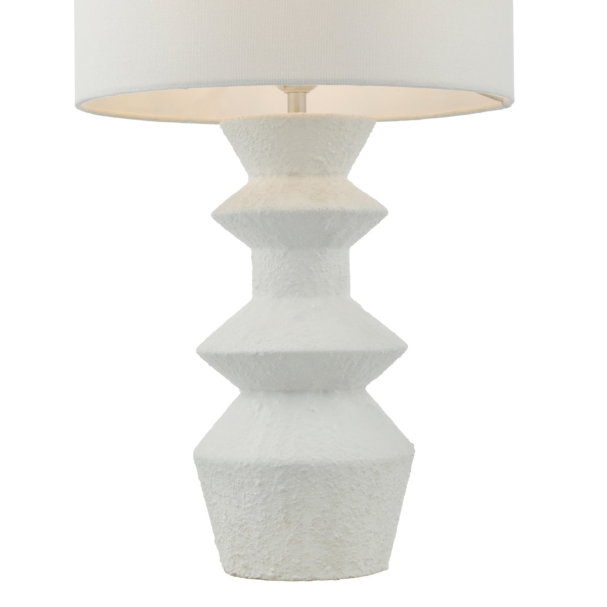 Dar Bidelia Table Lamp Matt White With Shade – from Amos Lighting + Home