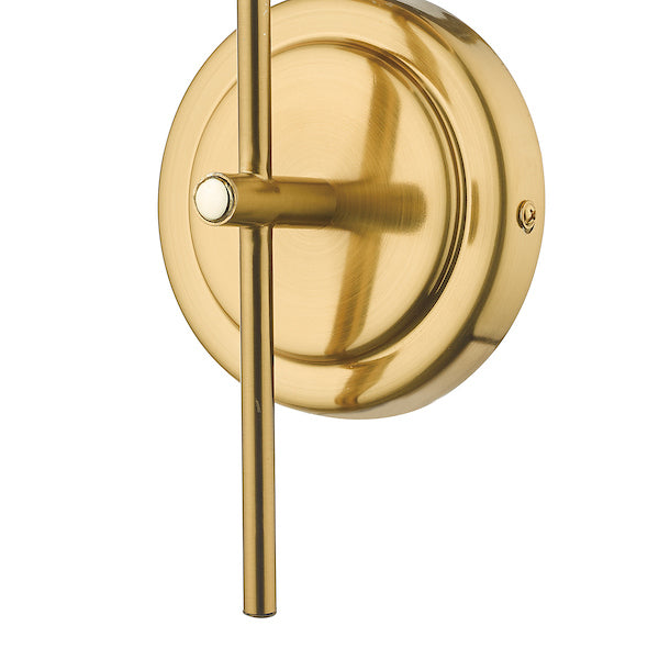 Dar Bombazine Wall Light Natural Brass Opal Glass – from Amos Lighting + Home