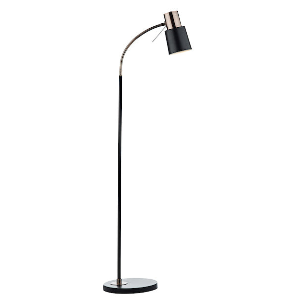 Dar Bond Floor Lamp Black & Copper – from Amos Lighting + Home