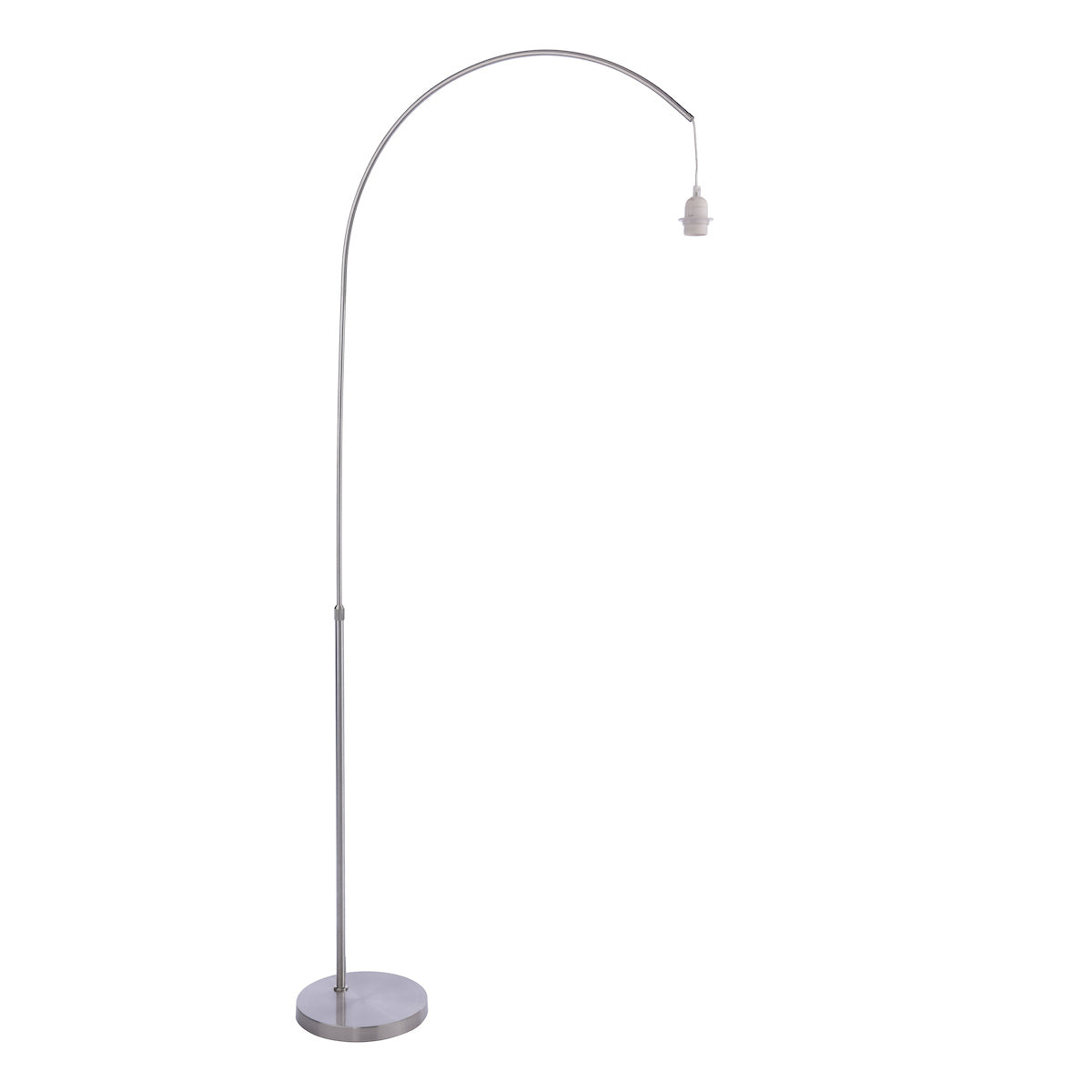Dar Bow Floor Lamp Satin Nickel Base Only – from Amos Lighting + Home